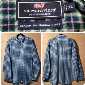 Vineyard Vines Performance Flannel Size XL Men Classic Murray Button Down Shirt